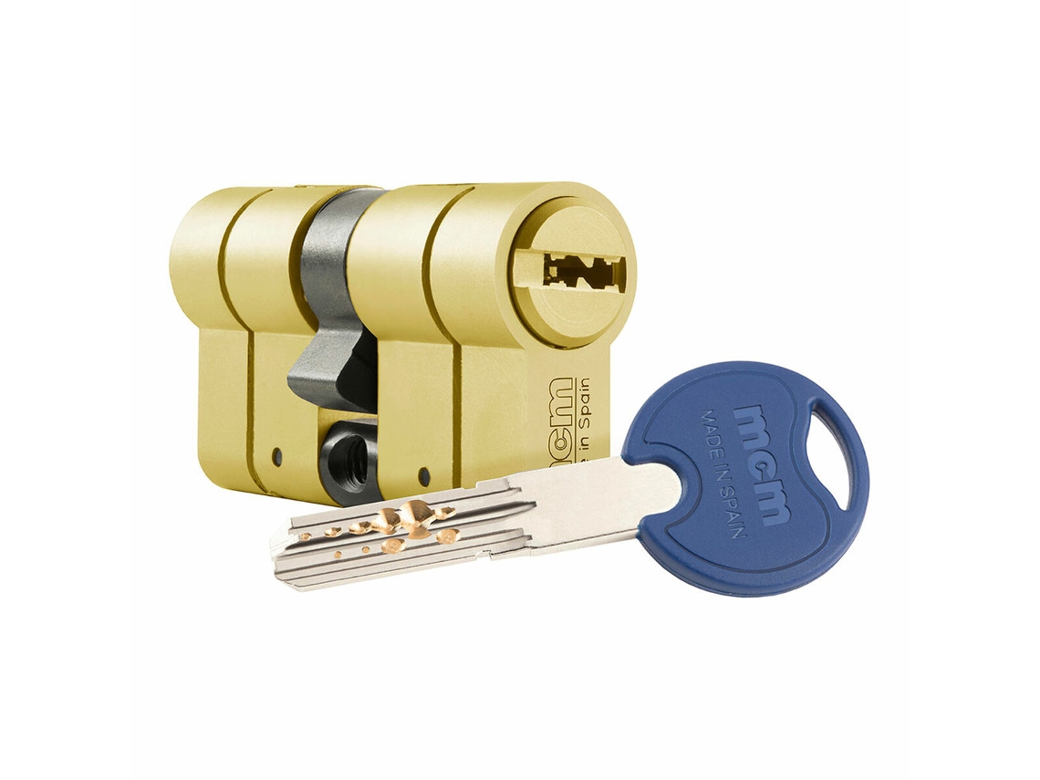 Cilindro de seguridad MCM SCX+DE 30-30 Antibumping Doble embrague Acero Latón