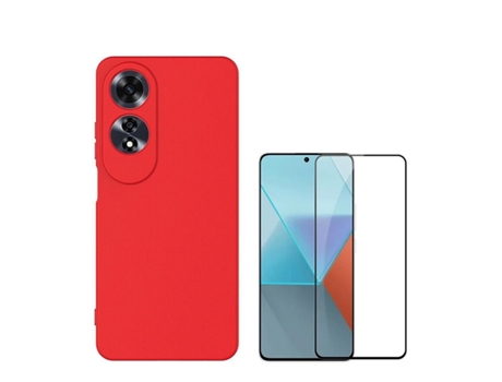 Protector de Pantalla Full Cover Compativel para Oppo Oppo A60 PHONECARE Rojo