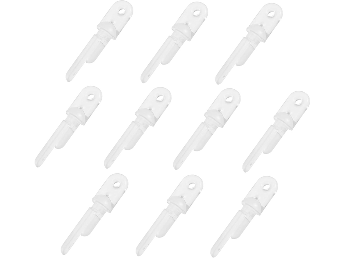 Mobutofu Conjunto De 10 Ganchos De Plástico Para Varão De Cortina, Práticos Para Reparo De Trilhos,