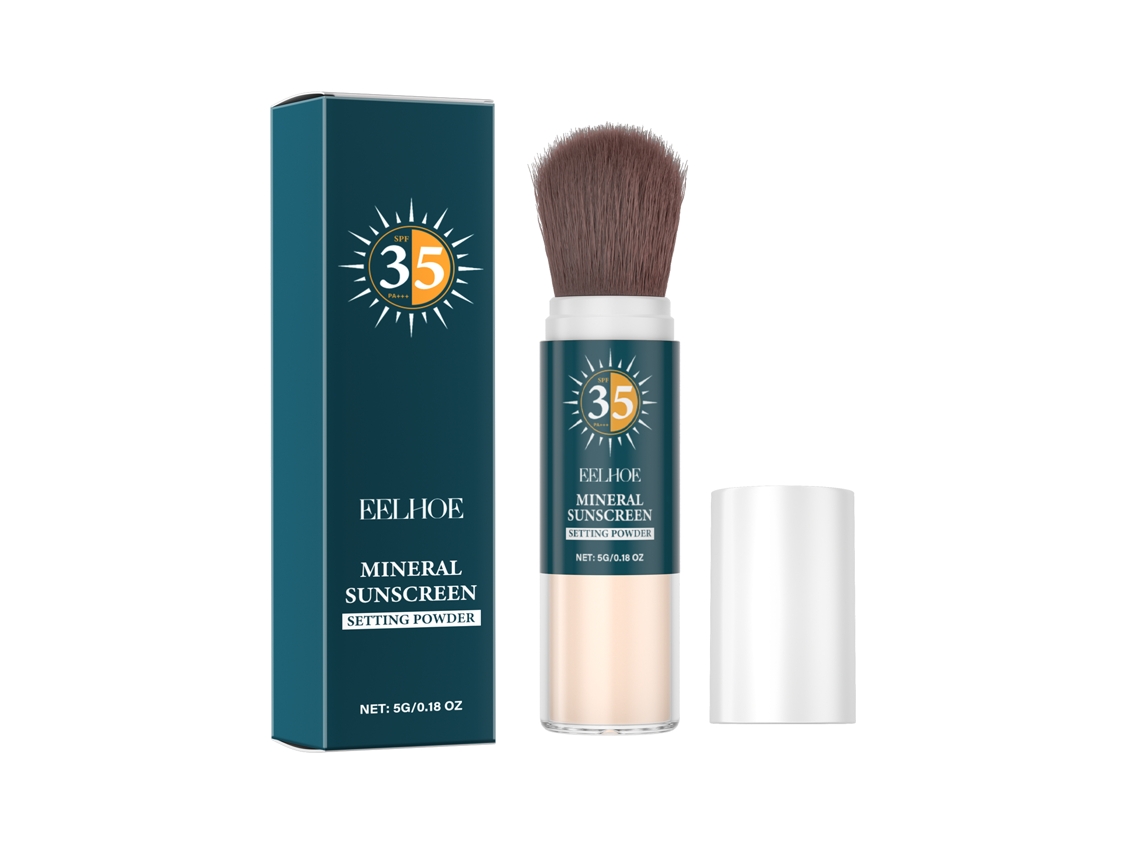 Polvos fijadores con SPF 50 y protector solar mineral