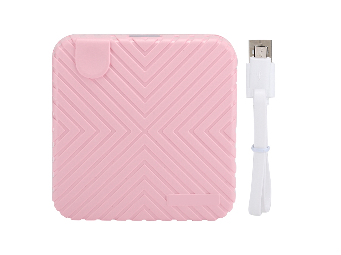 Impresora térmica portátil Bluetooth de 58 mm y 203 ppp para fotos con torno manual - Rosa