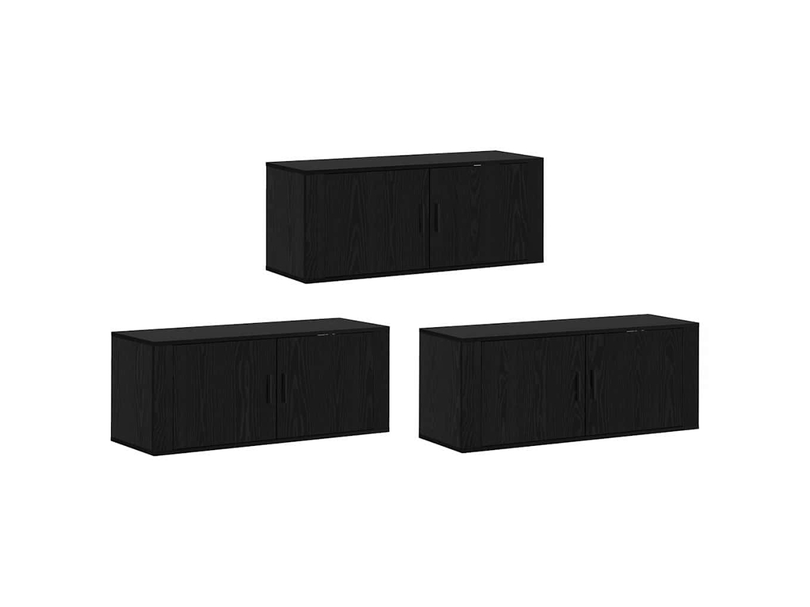 Maison Exclusive - Juego De Muebles Para Televisión Montados En La Pared 3 Pcs