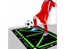 Tapete de entrenamiento de fútbol para todos los niveles, entrenamiento de agilidad y zancada, 40 x 60 cm Eifson (Verde fluorescente)