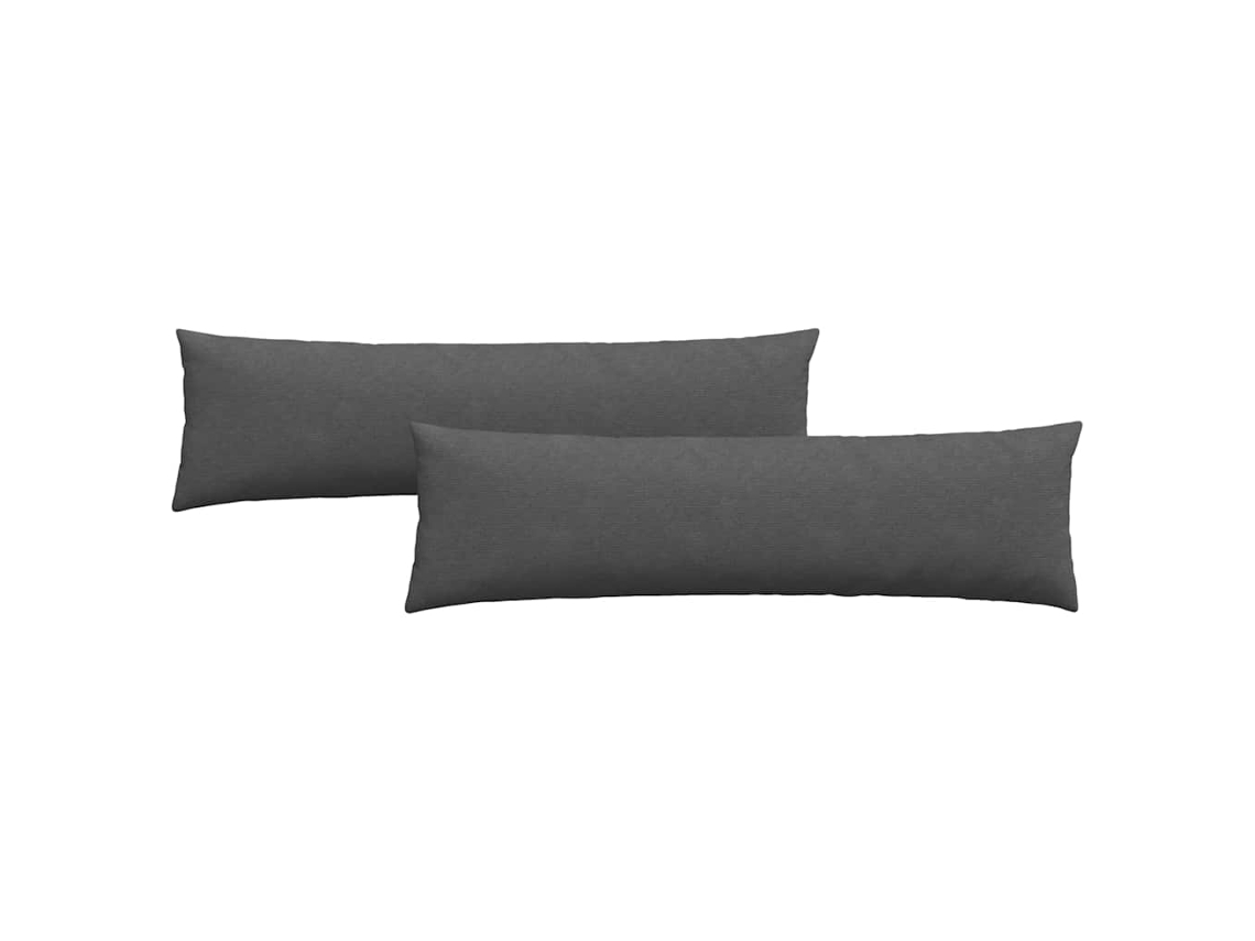 Juego de 2 cojines para sofá HARLANV1, color gris oscuro, 145 x 40 cm.