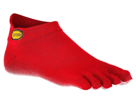 Calcetines para Hombre VIBRAM FIVEFINGERS Athletic No-show Rojo para Montaña (EU 46)