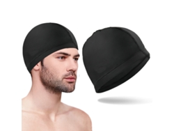 Gorro de baño unisex de PU suave, cómodo y no apretado para cabello largo.