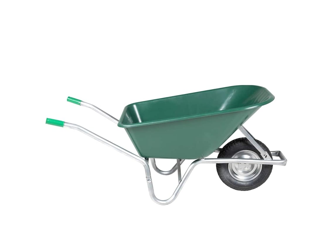 Maison Exclusive - Carretilla Verde 90 L 150 Kg Acero Galvanizado Y Plástico