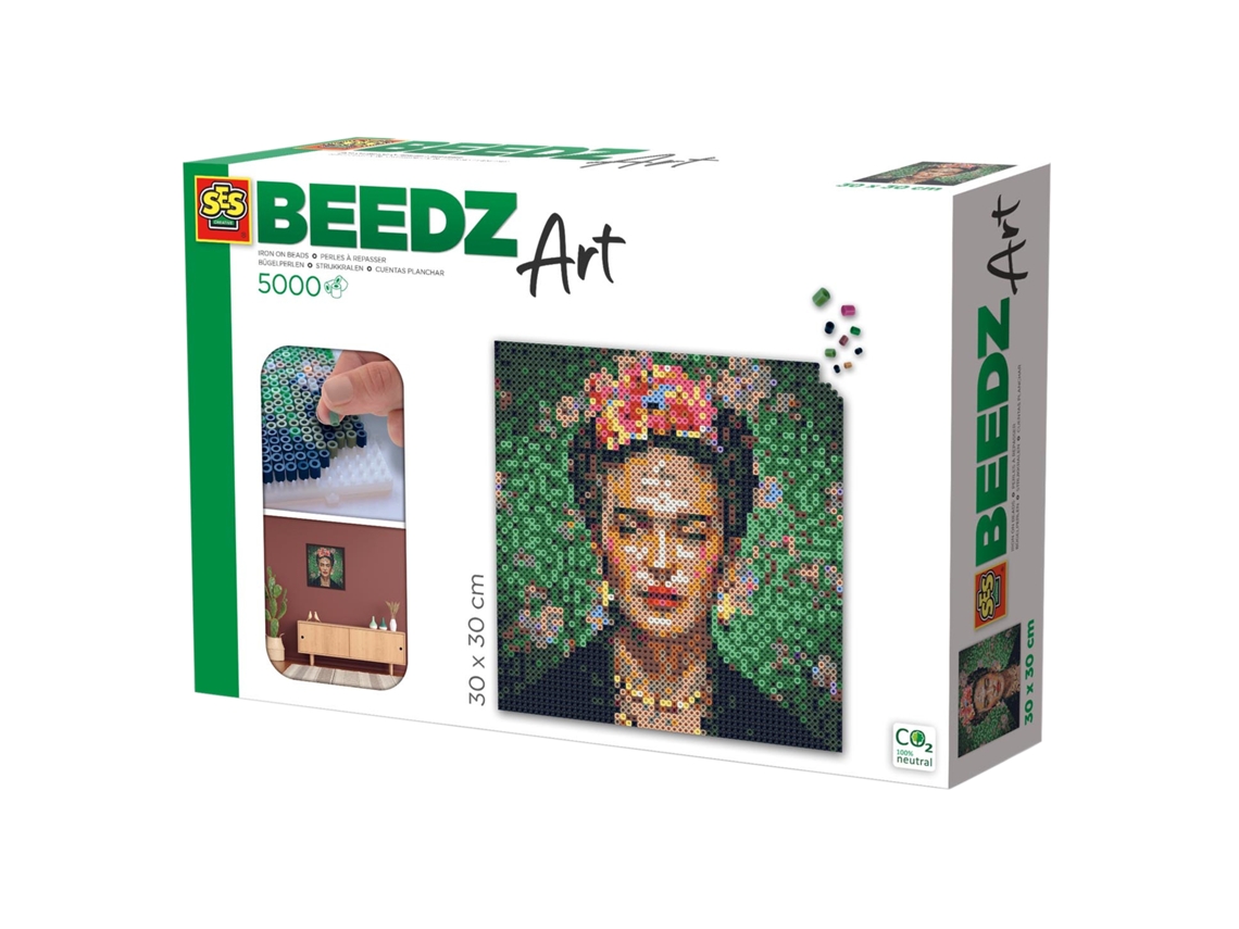 Juego Criativo SES Frida Kahlo Abalorios C/5000 Beedz Art 06011 (Edad Mínima Recomendada: 12 años)