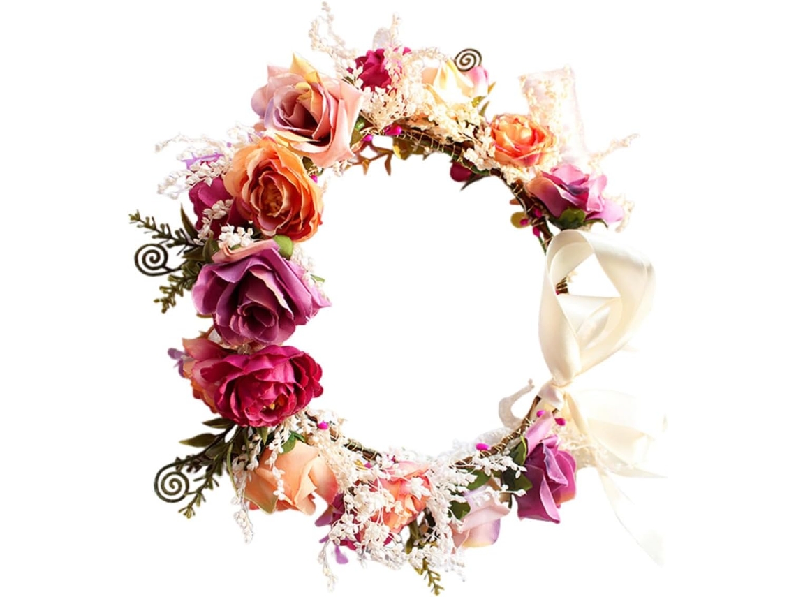 Coroa Artificial Ajustável (1 Peça) - Acessório Elegante Para Noivas Que Adiciona Charme Ao Casamento.