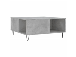 Maison Exclusive - Mesa De Centro Madera Contrachapada Gris Hormigón 80x80x36,5 Cm