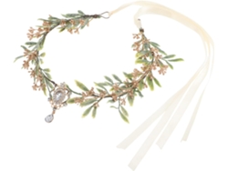Acessório Feminino Leve E Confortável Em Resina, Com Design Em Forma De Gota V Para A Testa.
