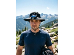 (negro) Sombrero Solar Con Ventilador Para Hombre Para Pescar
