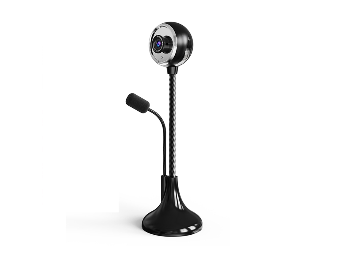 Cámara Web Usb De Escritorio Con Enfoque Manual, Lente Gran Angular, Altura Ajustable Y Micrófono.