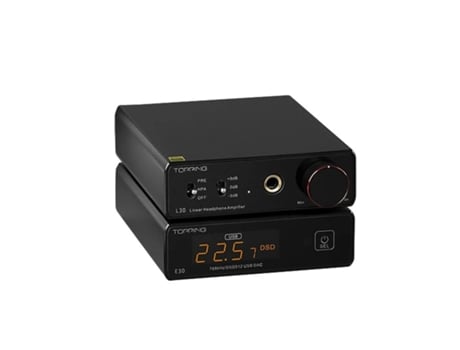 Amplificador de auriculares dac l30 110v 220v amp y decodificador e30[L30 Con E30-negro] SLOWMOOSE