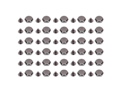 30 Juegos De Remaches Y Tornillos Hexagonales, Metal, Aleación De Zinc, 12 Mm, Accesorios Decorativos