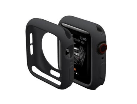 Carcasa de Reloj SLOWMOOSE para Apple Watch Scratch Pinkycolor (Negro - 44 Mm)