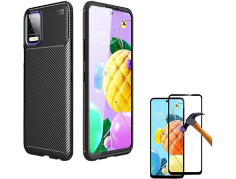 Carcasa y Protector LG K52 Rugged Carbon Negro