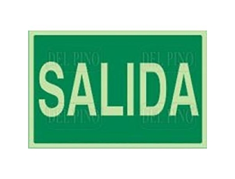 Señal 996 plástico 297x210 salida lum. salida (letra)