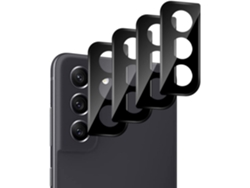 Conjunto de Protectores de Lente Câmera Fe Dureza Arranhões Hd Sem para Samsung Galaxy S21 HONGWE. Vidrio Templado (4un)