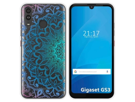 Carcasa Gigaset GS3 TUMUNDOSMARTPHONE Dibujos Transparente Multicolor