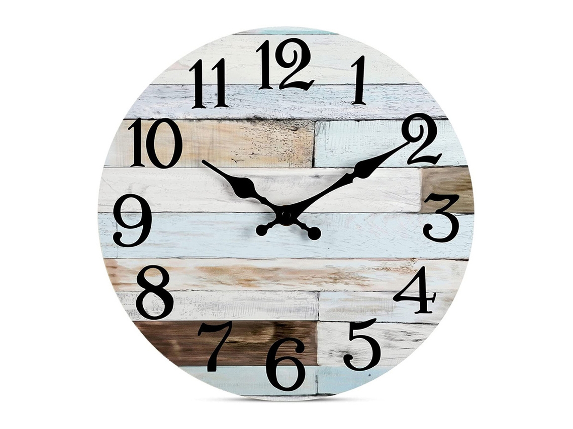 Reloj Simple y Silencioso, Creativo para Sala de Estar. Kofihety
