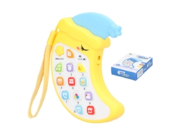 Rebe-juguete Teléfono Infantil Lunar Con Música Y Luz Para Aprendizaje Temprano Amarillo