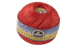 Hilo Dmc Petra, 100% algodón, rojo brillante, talla 5