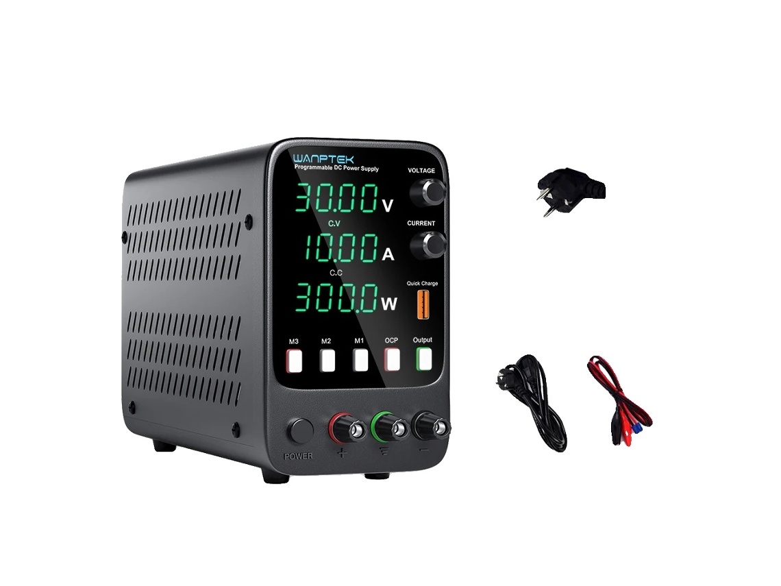 Fuente de alimentación, voltaje ajustable, pantalla digital, APS3010H 30V 10A OEM