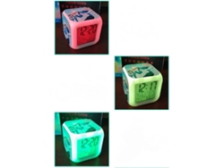 Reloj Despertador Con Luz Led A Color
