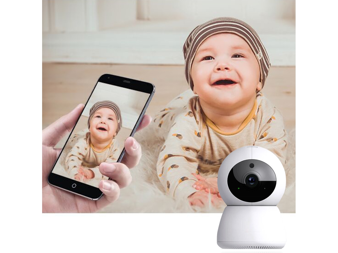 Cámara De Seguridad Inteligente 1080p Hd Con Micrófono/visión Nocturna/detección De Movimiento/intercomunicación Bidireccional/monitor Bebé Remoto