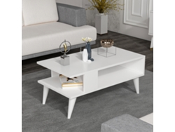 Mesa de Centro [EN.CASA] Lycksele Aglomerado (40 x 90 x 45 cm - Blanco)