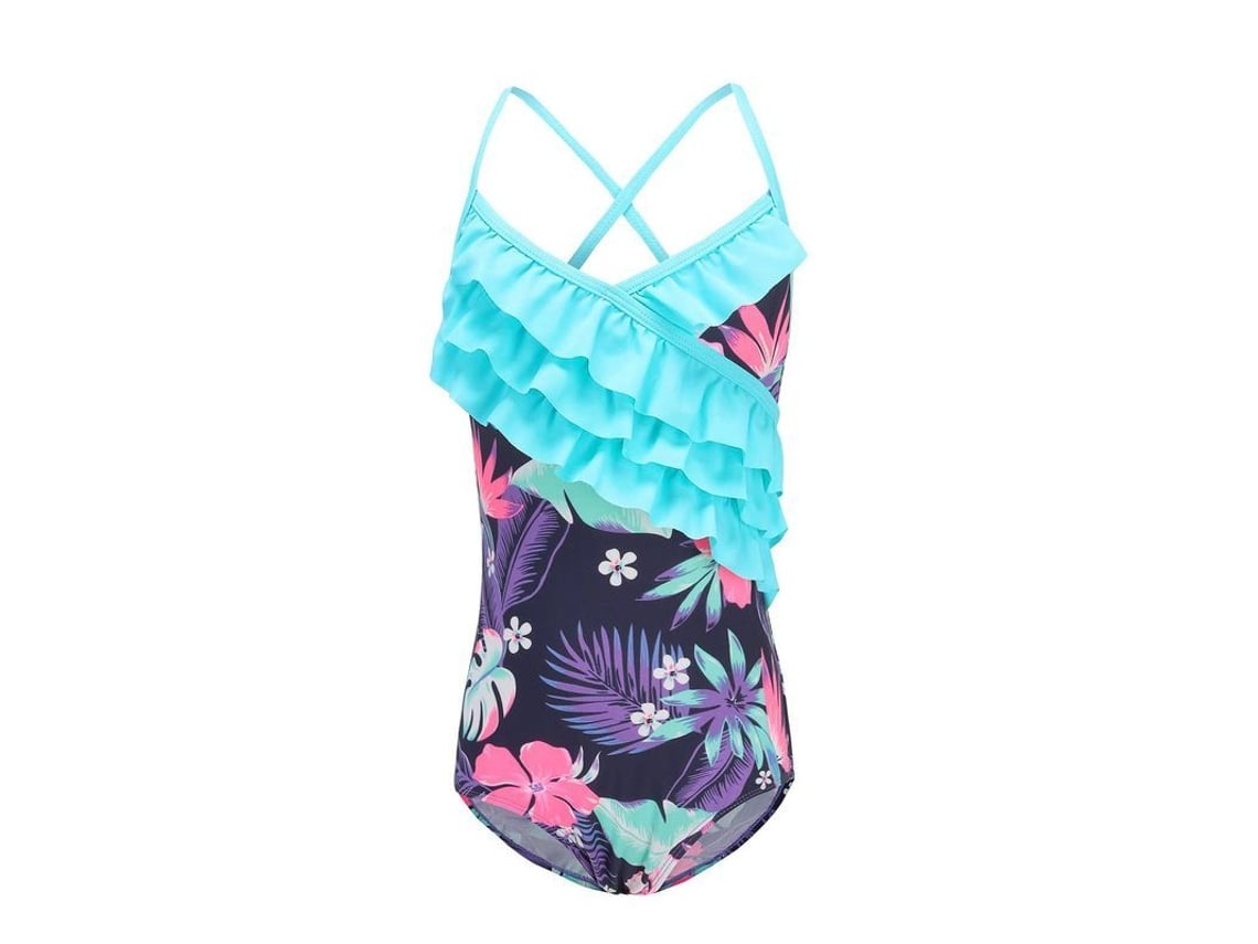 2026-35560-traje De Baño Para Niña Bebé Monopieza Hombros Descubiertos Talla 3-4 Años Spf 50+