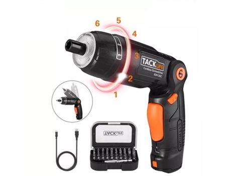 Taladro Atornillador inalambrico TACKLIFE SDH13DC 3,6v / 4 Nm