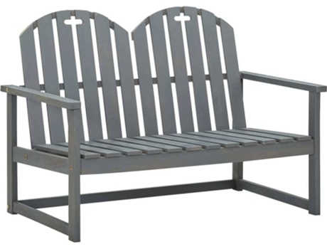 Banco de jardín VIDAXL Gris Madera (110x63x79 cm)