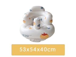 Asiento inflable para bebé, apto para bebés de 3 a 36 meses, con bomba de aire incorporada Pumpkin Siurn