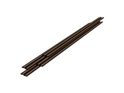 Set de 4x paneles de pared 3D Blaricum 195x12 cm - Efecto Roble NEU.HOLZ