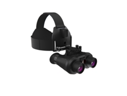 Gafas de visión nocturna 3D VR, binoculares recargables para montar en la cabeza, pantalla gigante integrada, video 4K Chronus (negro)