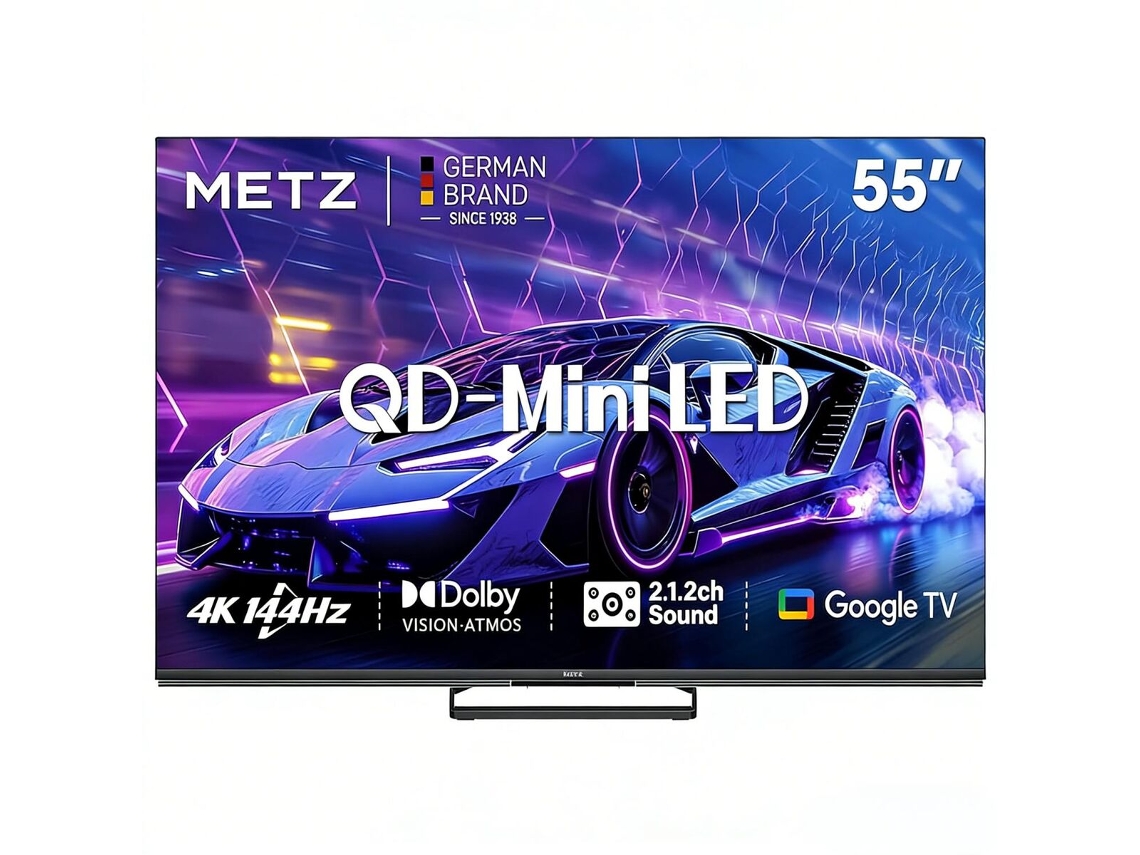 Metz Smart Tv 55mne8000z 55 Pulgadas 4k Ultra Hd Qled Mini Led 144hz Hdr