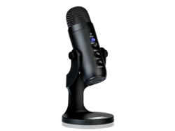 Micrófono USB, micrófono de condensador para computadora, micrófono para juegos Plug and Play para PS 4 y 5(negro) IKIKSO