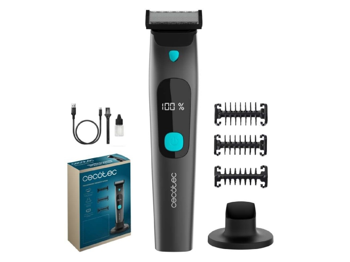 Cecotec Rasuradora Facial Precisioncare Oneshave Screen. Cuchillas De Acero Inoxidable, 3 Peines (1/3/5 Mm)