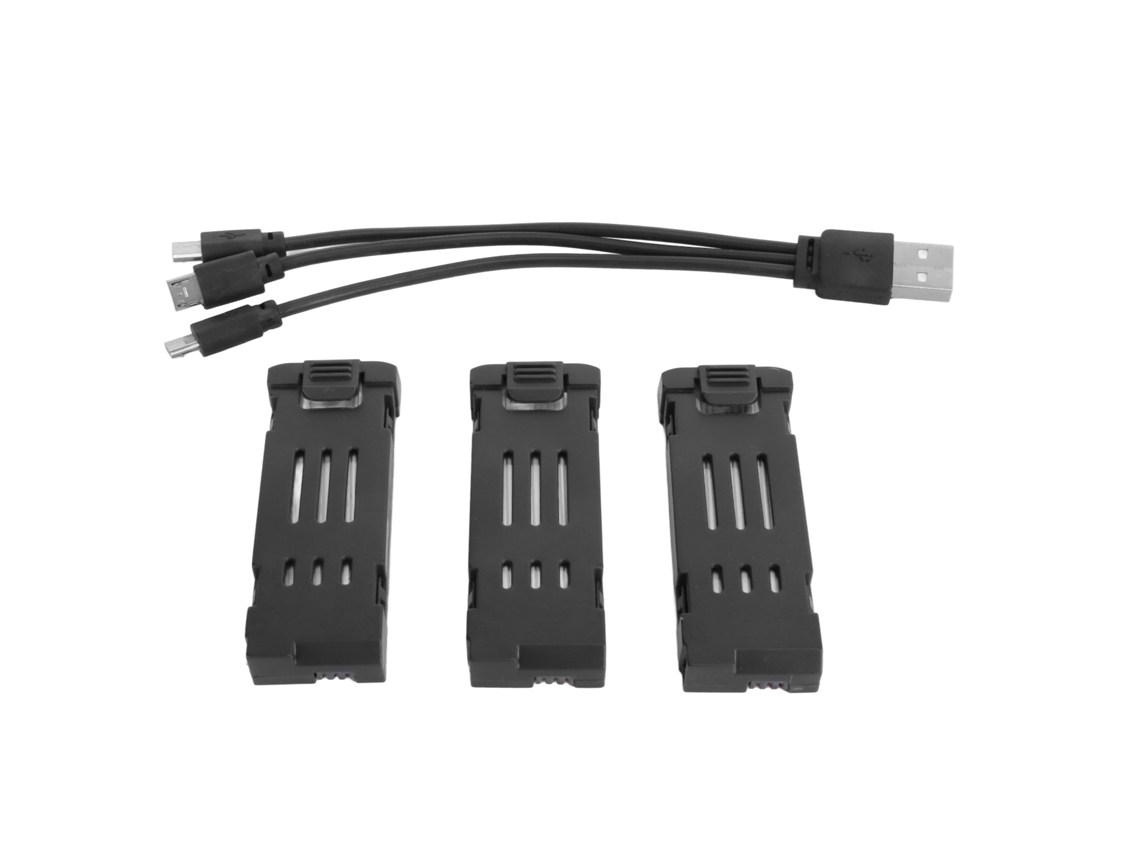 Batería De Litio De 3,7 V Y 1800 Mah Para Dron Rc, Compatible Con Cuadricópteros E58, E68, Jy109 Y 998pro (3 Unidades).