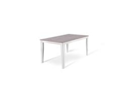 Grande - Mesa extensible (156/316 x 90 cm) en Melamina Blanco STONES