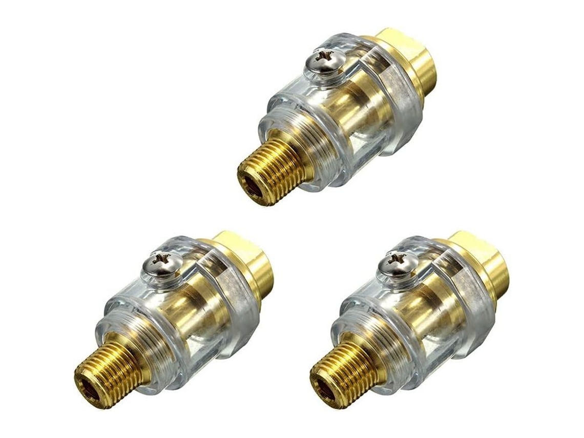 Lubricador Neumático Pequeño, Lubricador En Línea Tct Para Máquinas De Aceite, 1/4" Npt, Material De Aluminio.