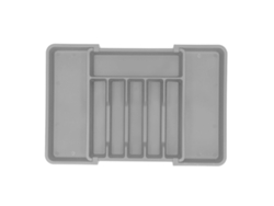 Organizador De Cajones Expandible Para Almacenamiento Clasificado De Cubiertos Y Utensilios De Cocina - Gris