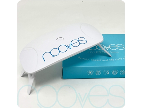 Pack Lámina de uñas de gel Premium precurado Diseños Nail Art + Lámpara uñas UV/LED Portable 8W NOOVES Macaron