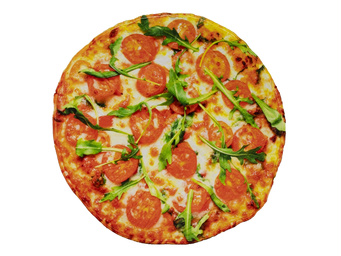 Manta Cálida De Franela, 180cm Diseño Pizza Vegetariana