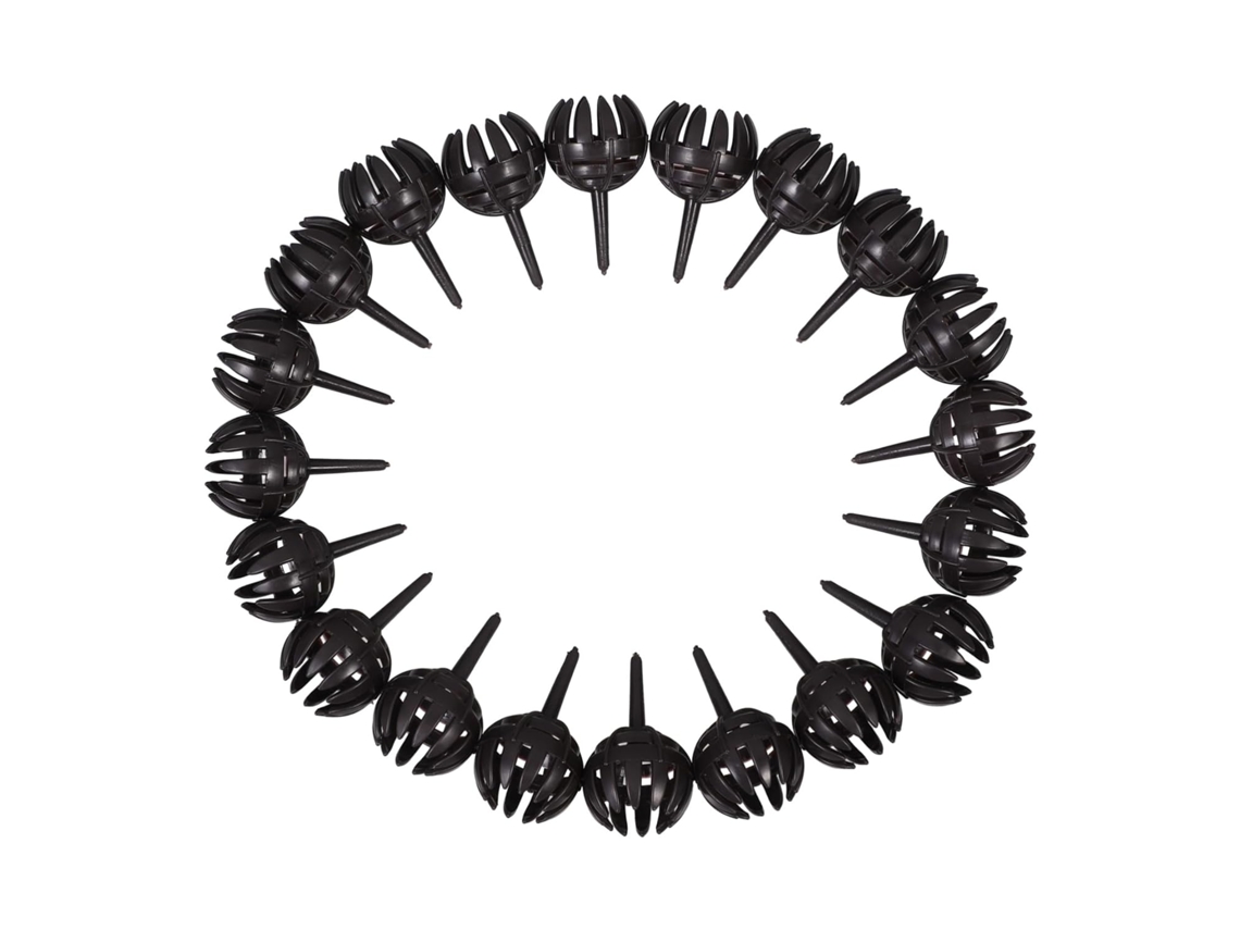 Cestas Fertilizantes Inoomp De 20 Piezas Para Bonsáis, Fabricadas En Plástico Abs, Color Negro. Caja De Fertilizante De