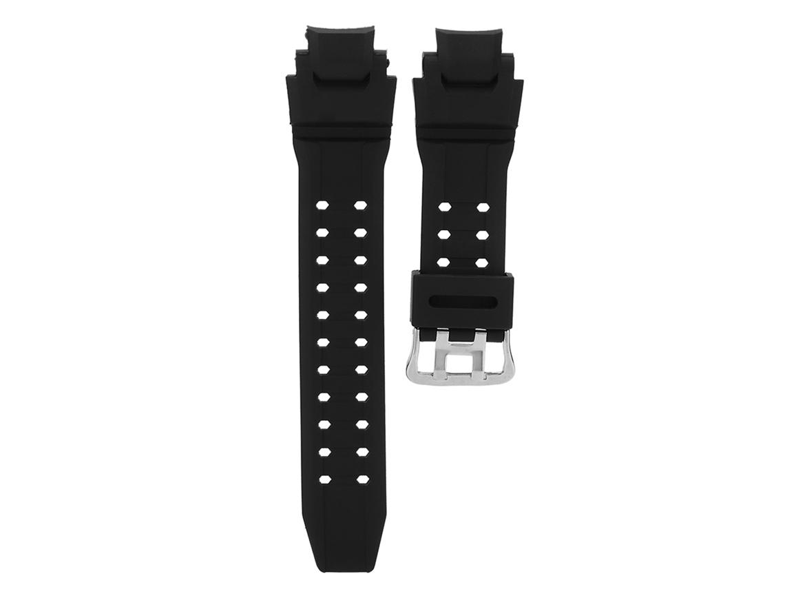 Correa de reloj de cuero sintético negro para GA-1000/1100 GW-4000/A1100 G-1400