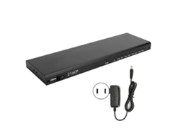 Divisor Hdmi 1x8, Adaptador Conmutador 4k/60hz Para Tv Box, Dvd, Portátil, Hdtv, Metal Negro