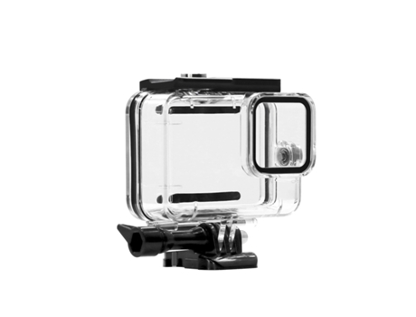 Estuche transparente para PC compatible con GoPro Hero 9, Estuche impermeable con cubierta de pantalla y protección antivaho - HD Clear - 1 paquete